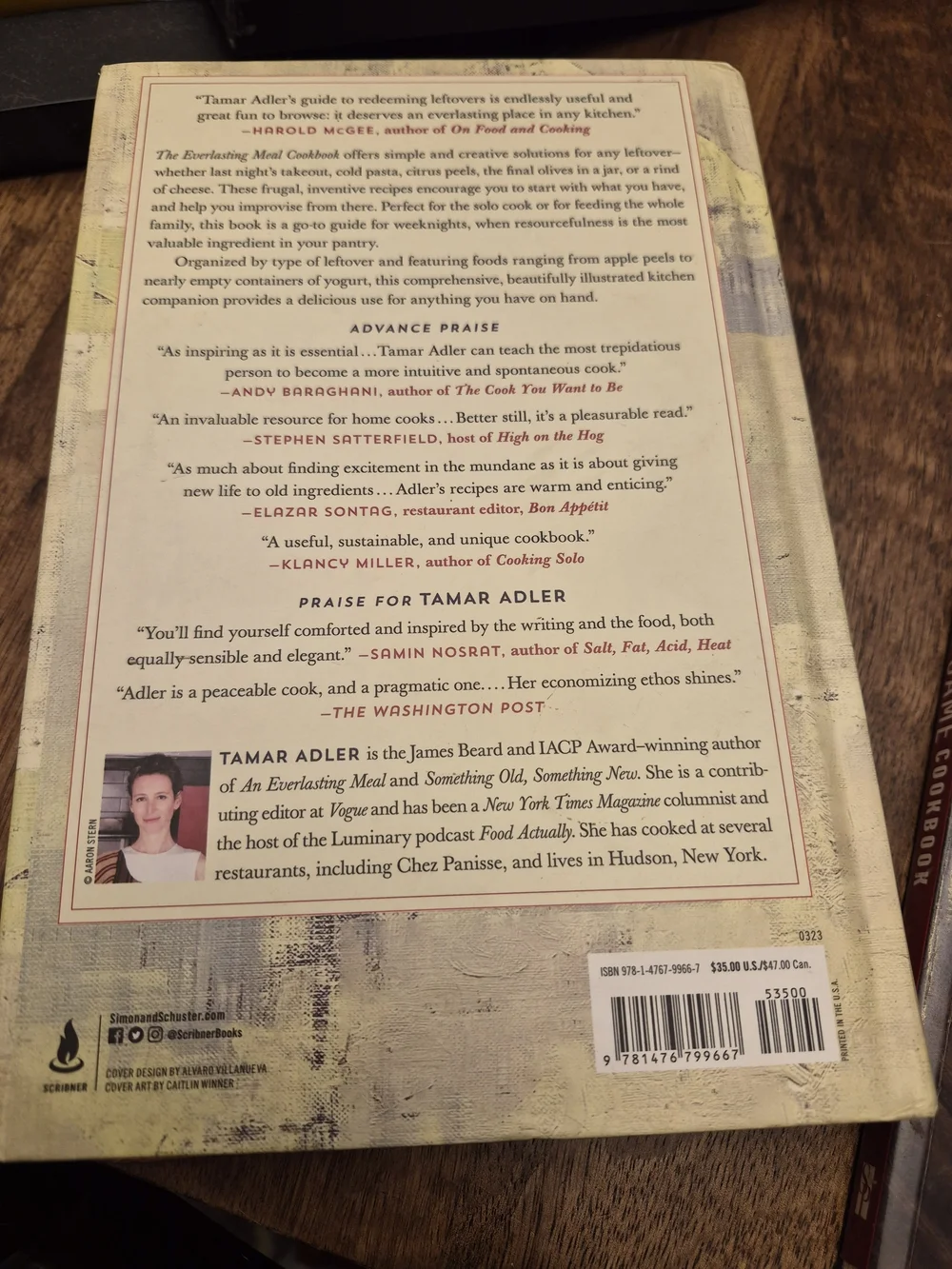 The Everlasting Meal Cookbook - Cream & Pink Cover Signed By Author